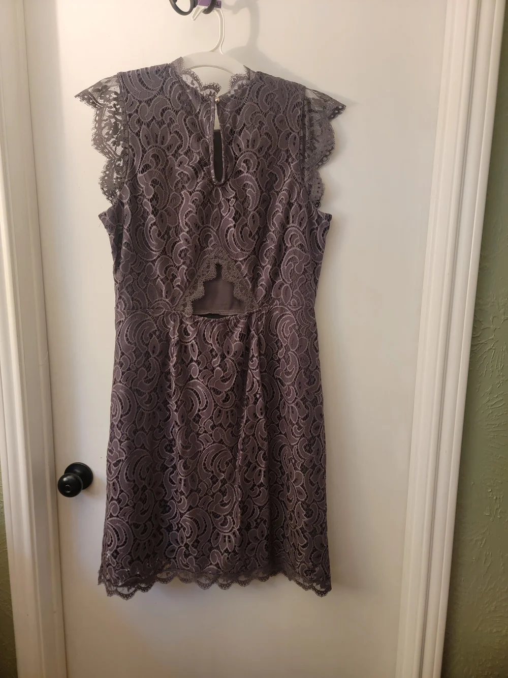 Xhilaration Lace Midi Dress in Dusty Purple